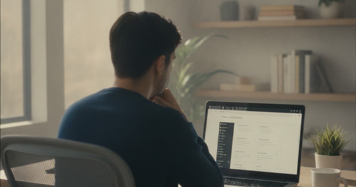 Creator reviewing course assignment submissions on a laptop with online learning platform interface visible
