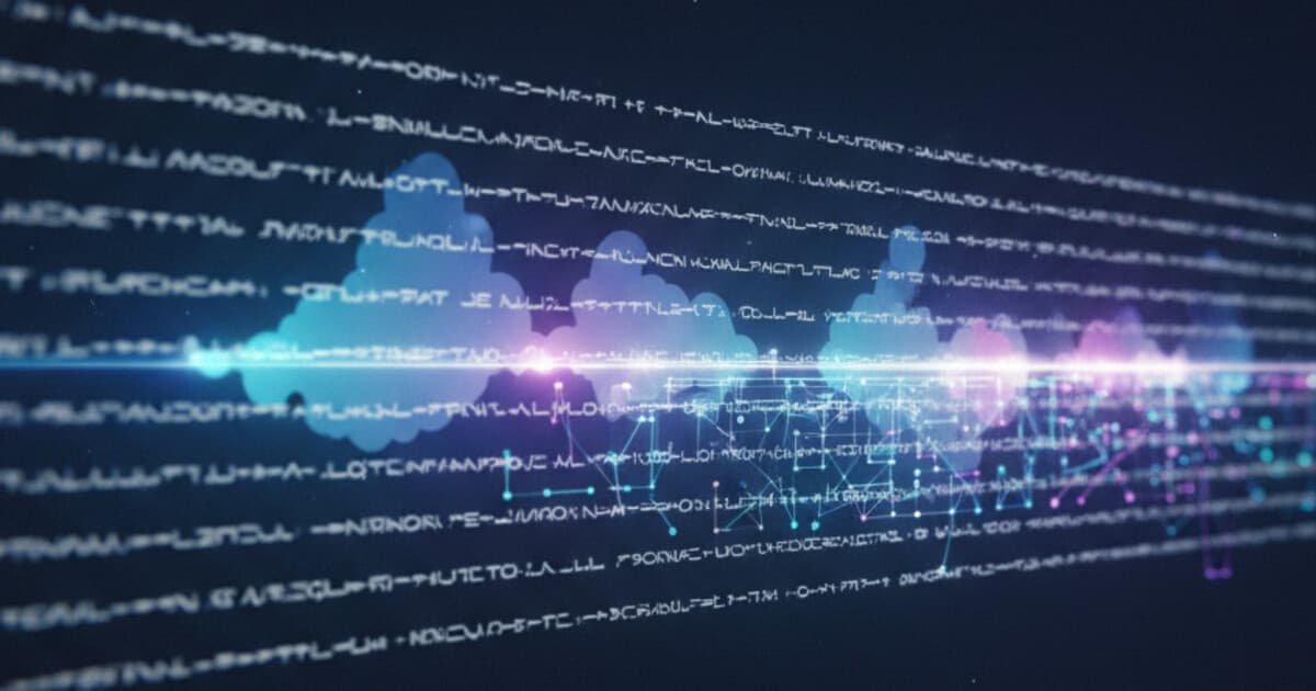 Abstract visualization of text being analyzed with probability heat maps and statistical graphs
